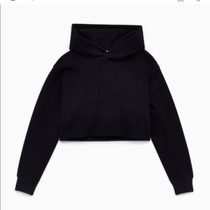 Cropped black TNA sweater